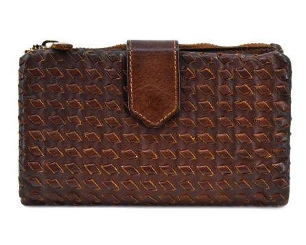 Dámská kožená peněženka Arteddy - tmavě hnědá