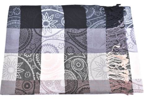 Modení dámská vzorovaná šála