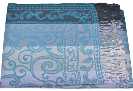 Modení dámská vzorovaná šála