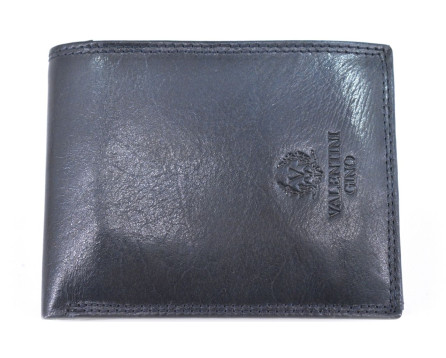 Pánská kožená peněženka z pravé kůže na šířku se zápinkou Gino Valentini