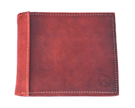 Pánská kožená peněženka Cortina Polo style - vínová