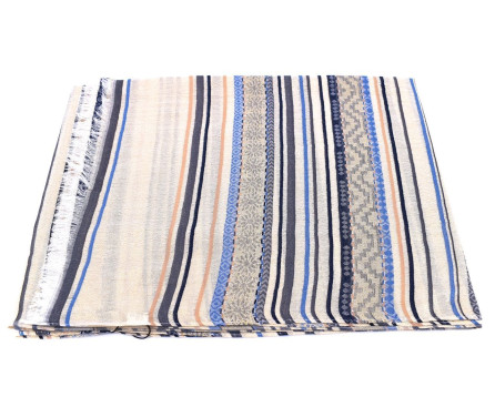 Dámská pruhovaná šála Arteddy - tmavě modrá