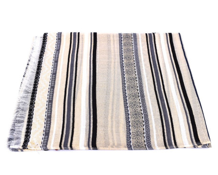 Dámská pruhovaná šála Arteddy - černá