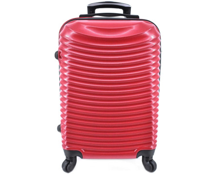 Cestovní kufr skořepinový - červená (L) 90l