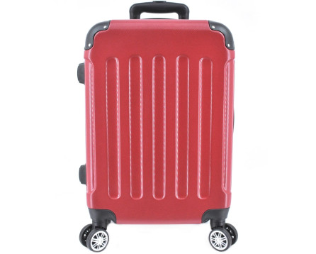Cestovní kufr skořepinový - (L) 95l červená