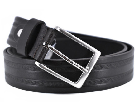 Kožený opasek - tmavě hnědá