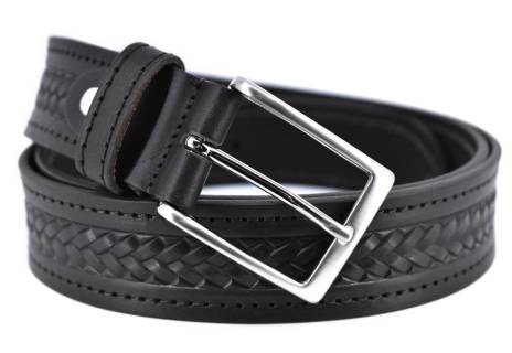 Kožený opasek - tmavě hnědá