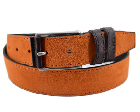 Kožený opasek - camel