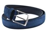 Kožený opasek - tmavě modrá