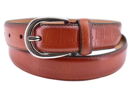Kožený opasek - hnědá