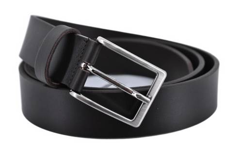 Pánský kožený opasek - tmavě hnědá/130