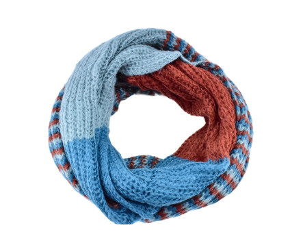 Tunelová šála - modrá