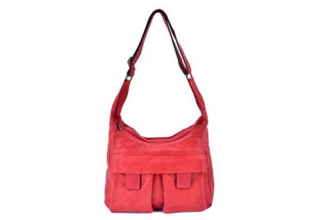 Dámská kožená kabelka crossbody