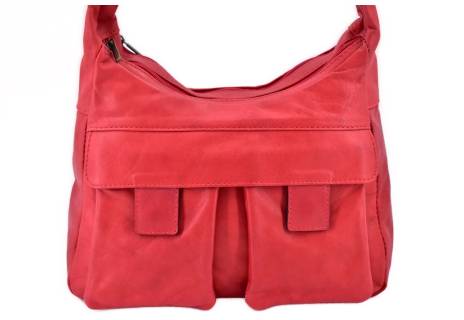 Dámská kožená kabelka crossbody