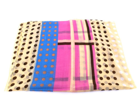 Dámský puntíkovaný šátek Arteddy - žlutá