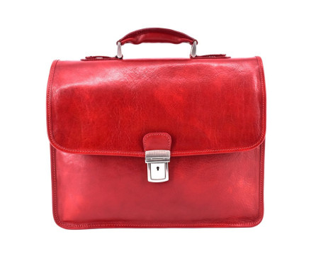Kožená aktovka Arteddy - červená