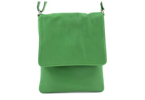 Dámská kožená crossbody kabelka s klopnou Arteddy