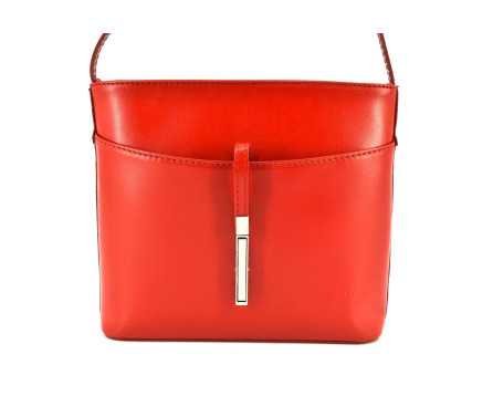 Dámská kožená kabelka crossbody Arteddy - červená