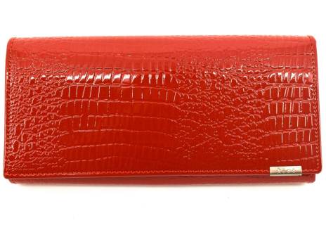 Dámská kožená lakovaná peněženka Klavier